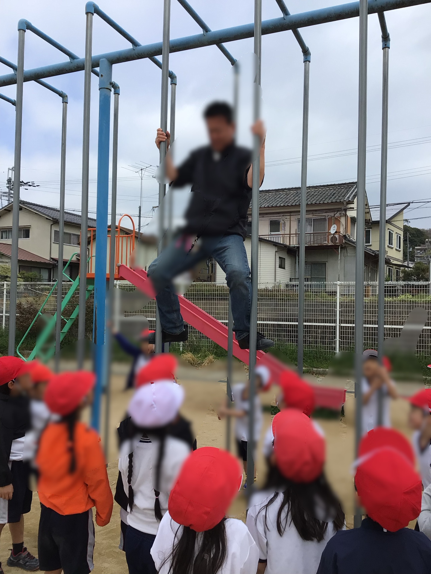 こんなのぼり方もあるんだよって、披露