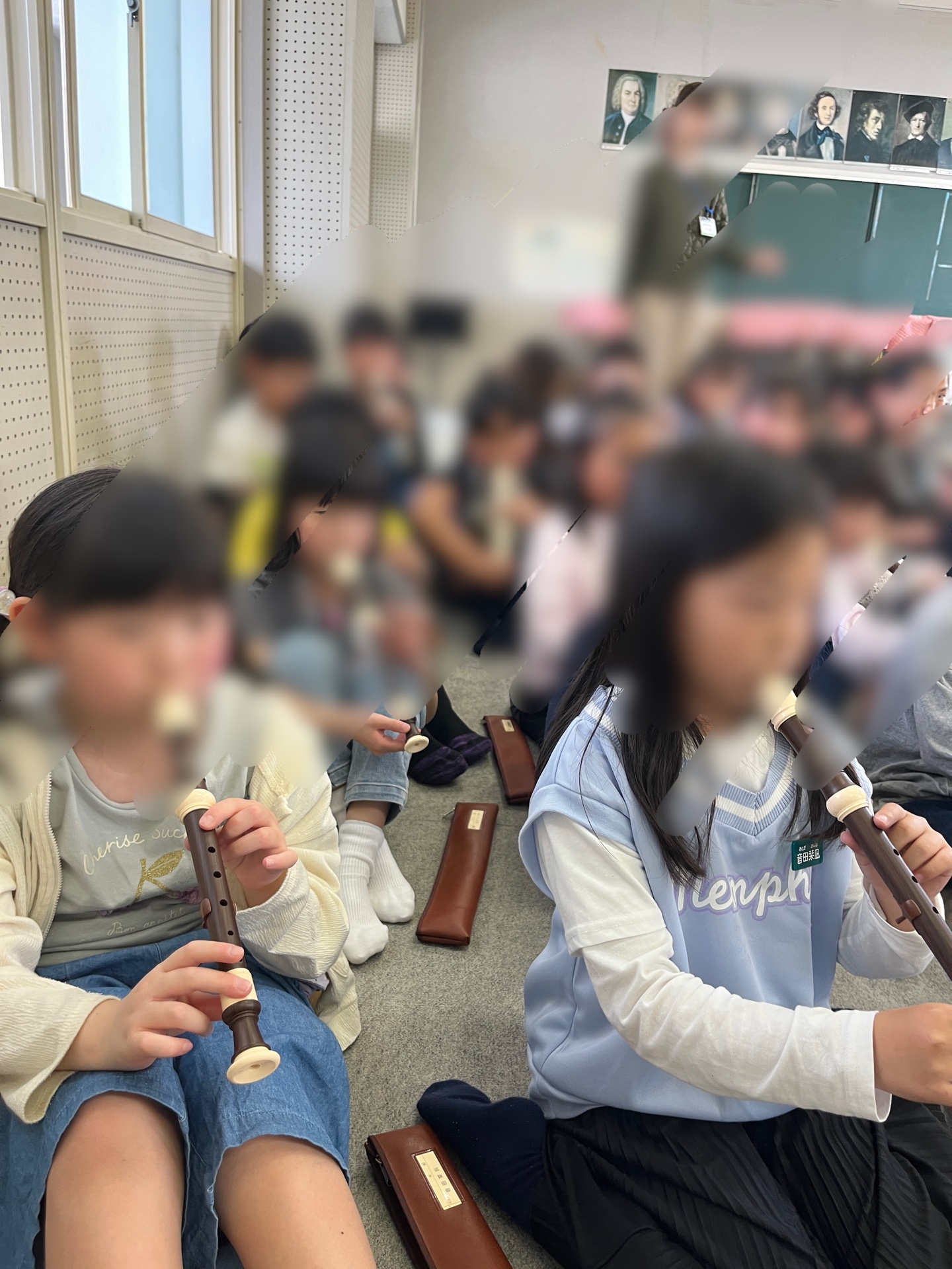 そしてついに、リコーダーを持ちます