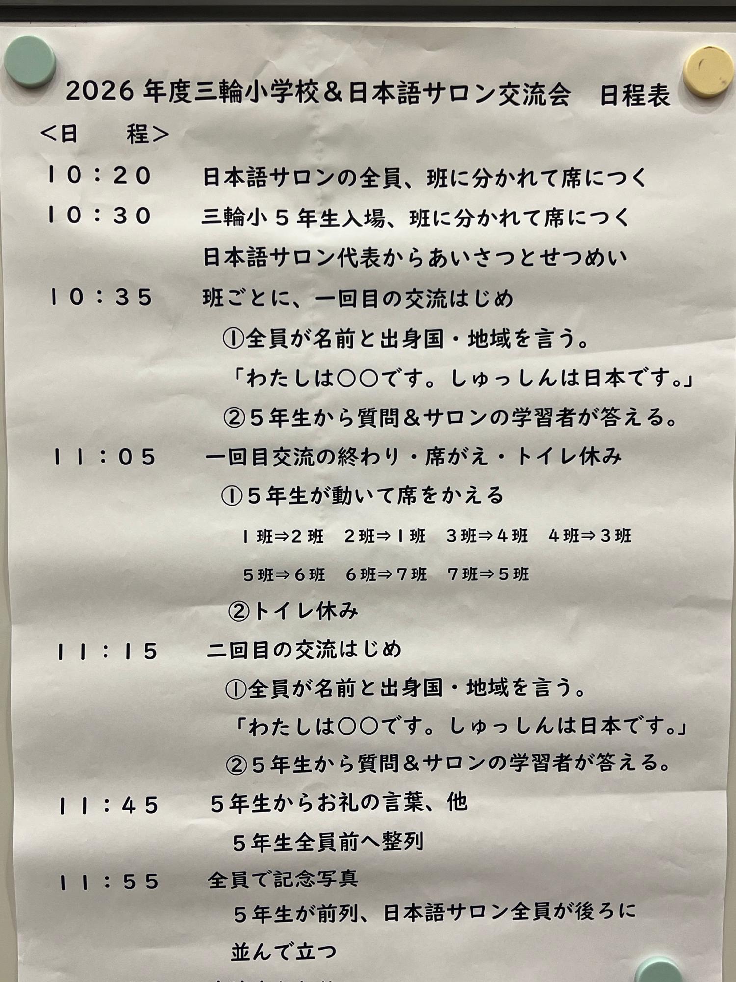 本日の次第