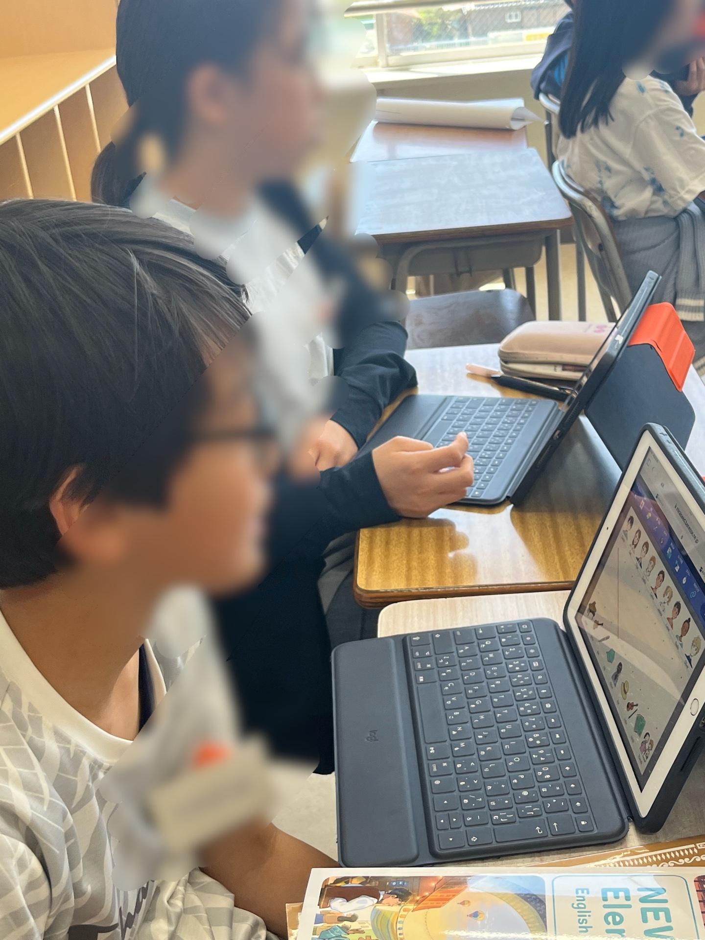 これは、英語のレッスン中