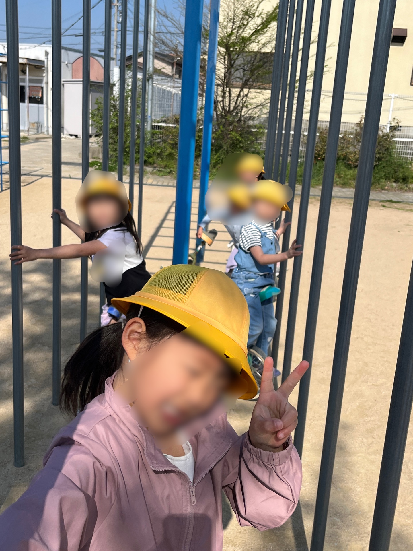 一輪車で大ハッスル