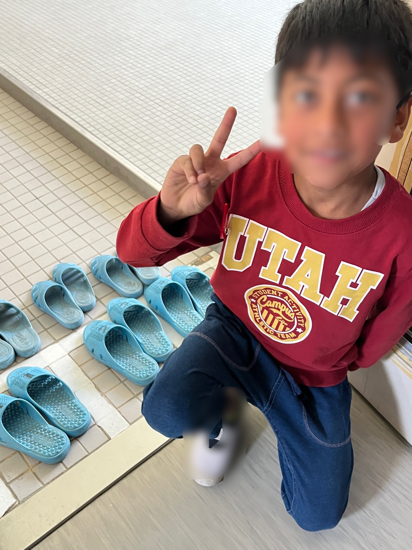 トイレのスリッパを自主的に整えていたので、すばらしいって想いました