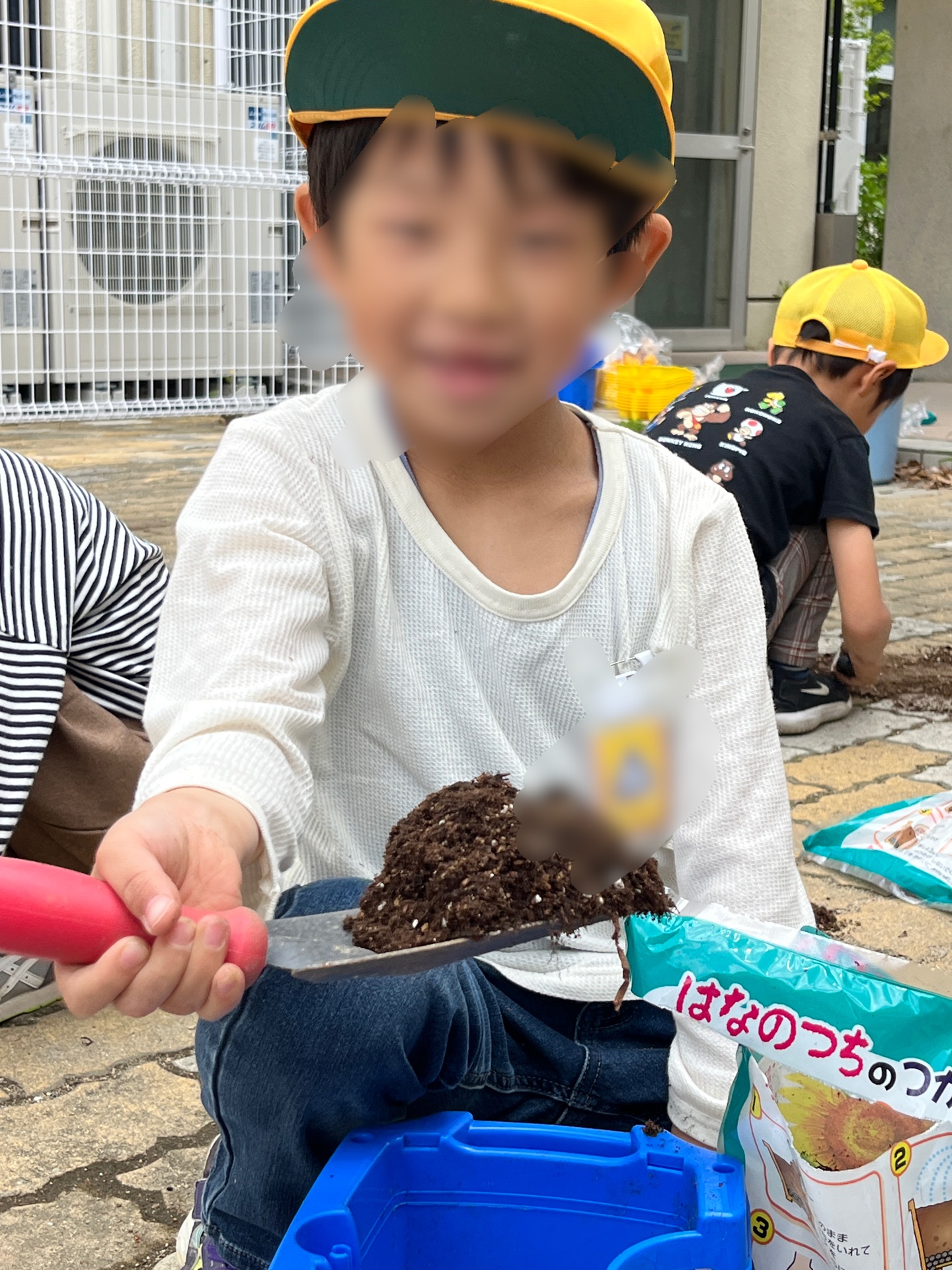 ほら、こうやってまぜてるんだよう