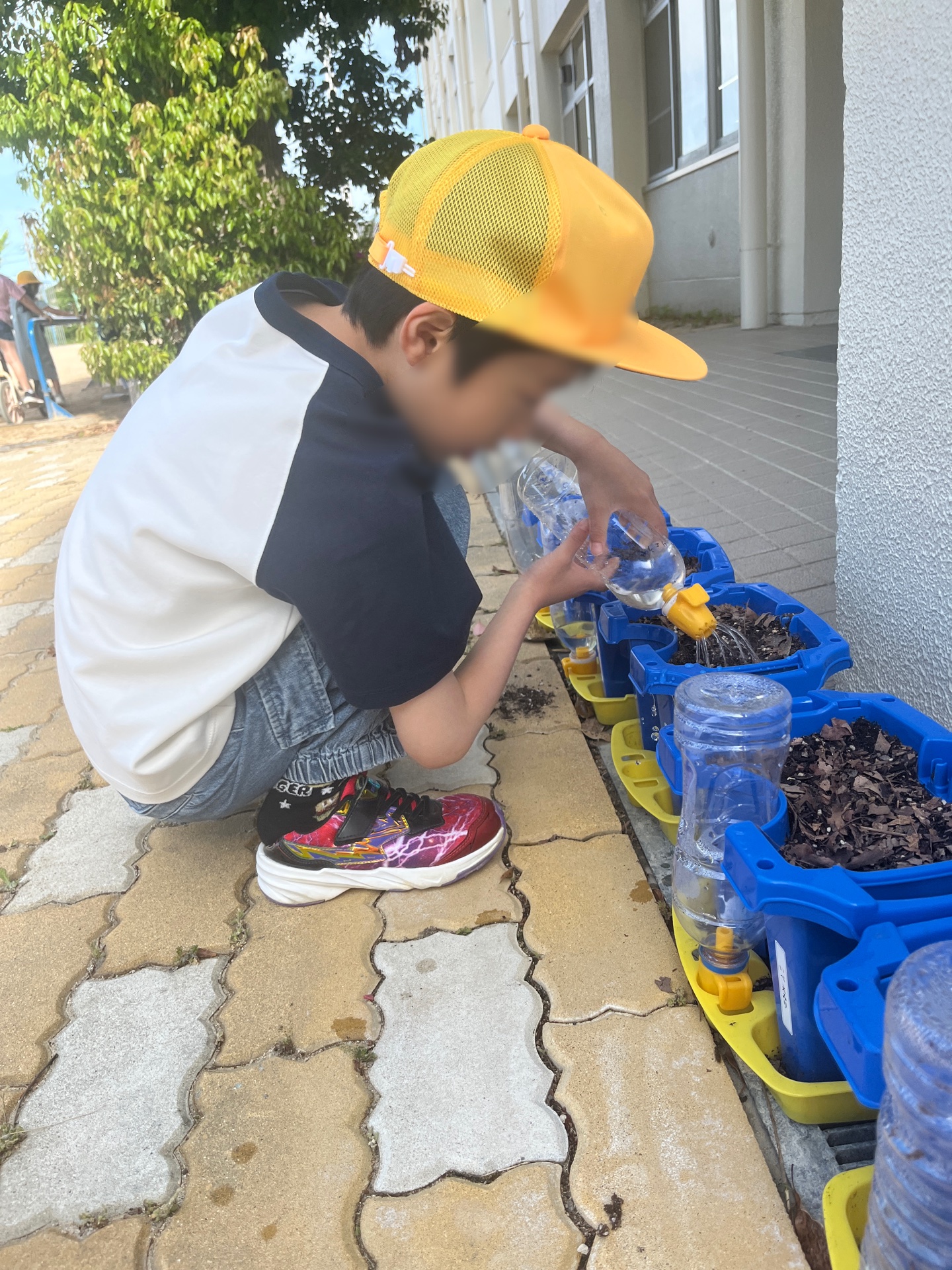 声掛けしながらの水やりですよう