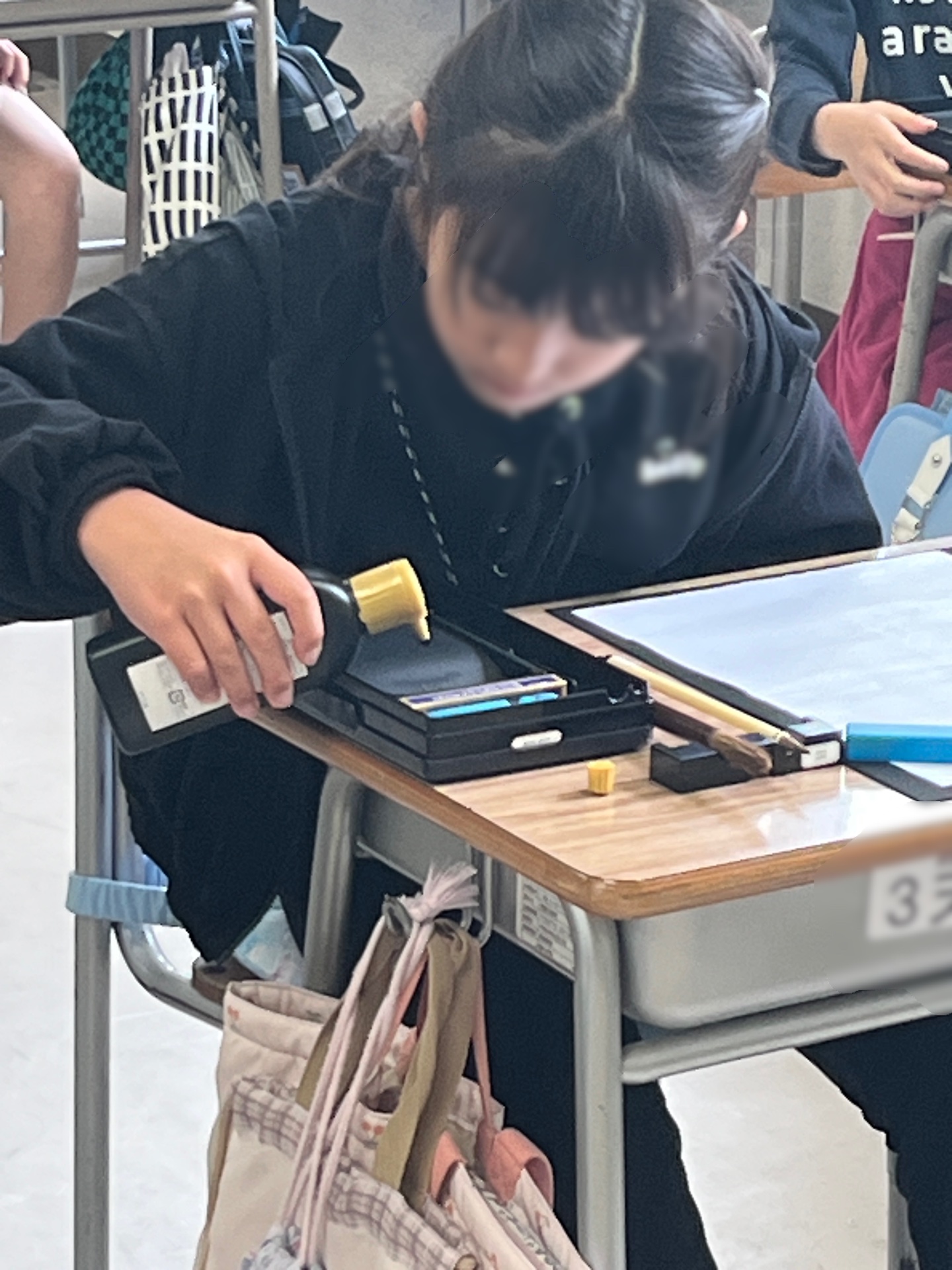 心が、書写に向き合っていますね