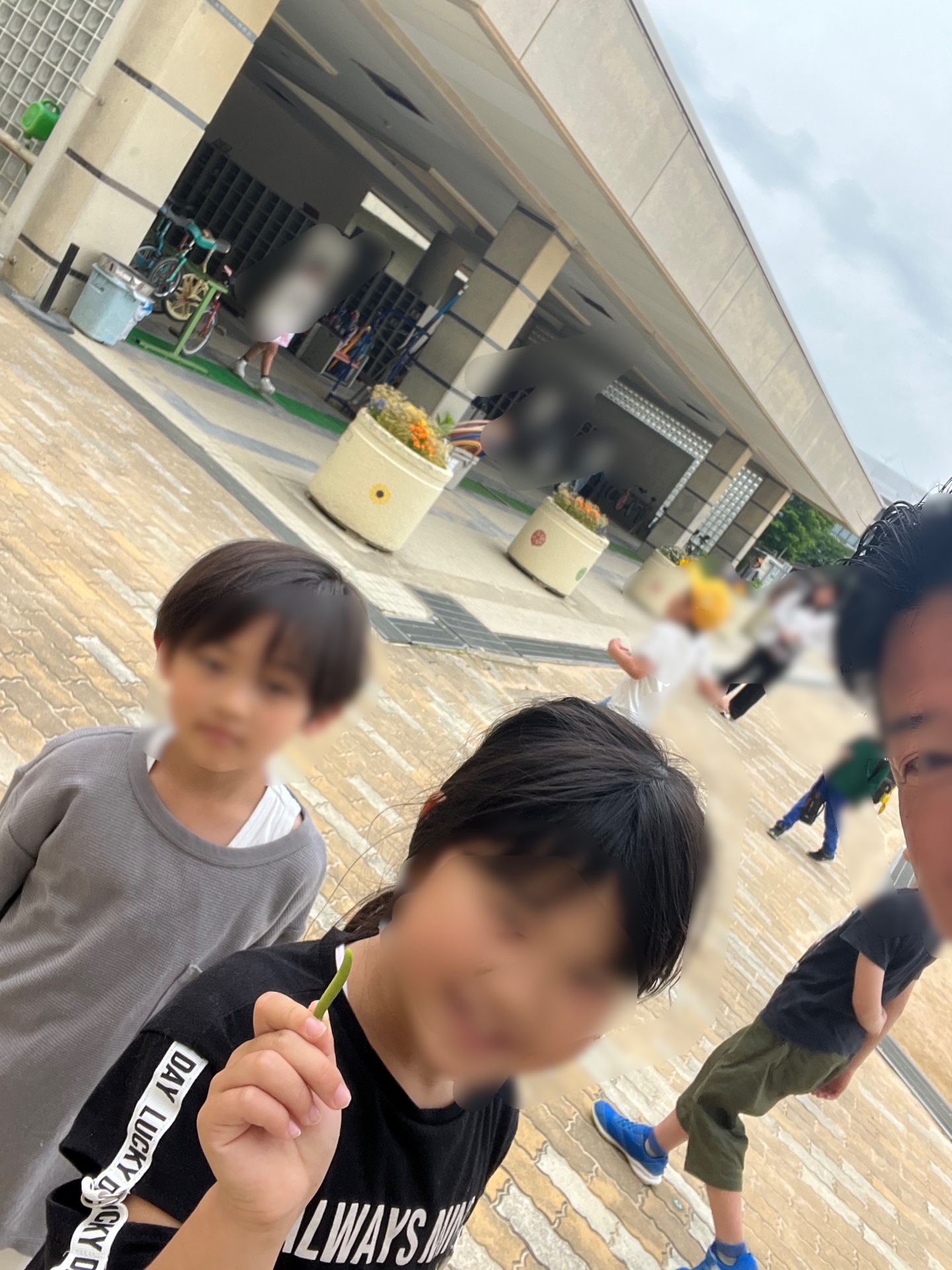 ピーピー豆を見つけたよって、駆け寄ってきてくれました