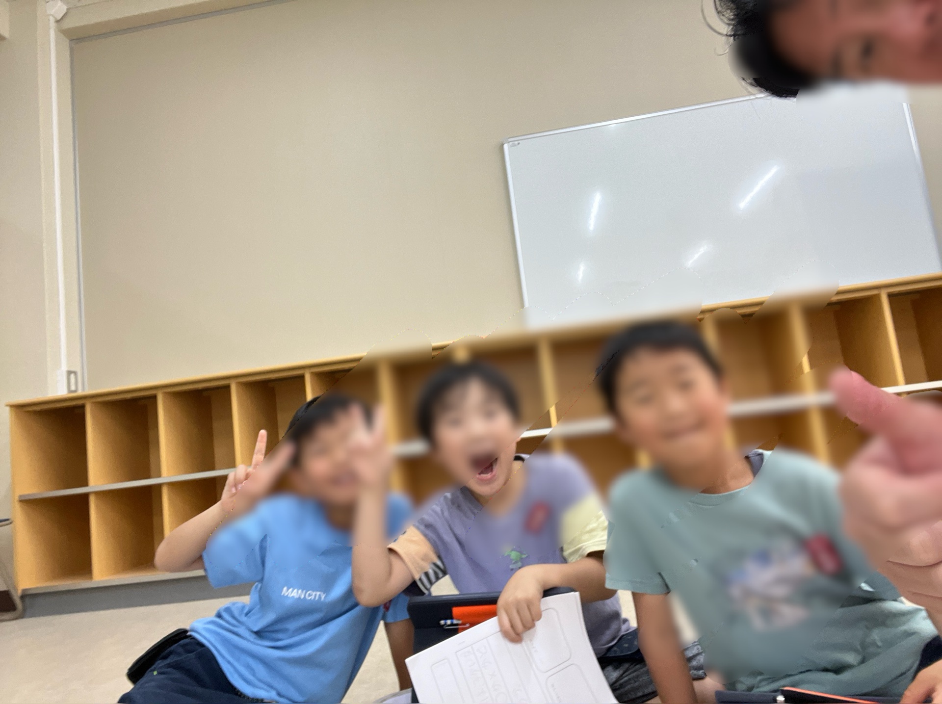 このあと1年生がやってきます