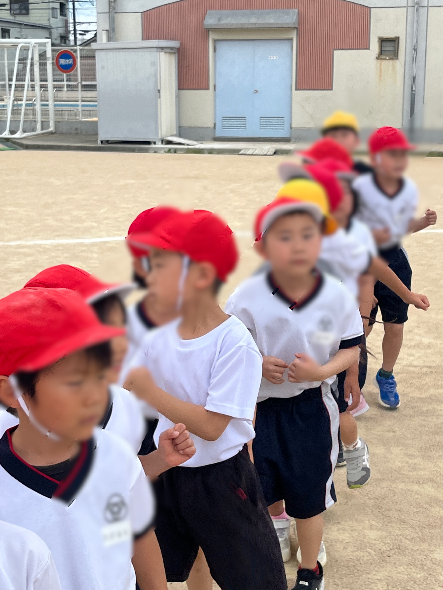 スタート前の駆け足