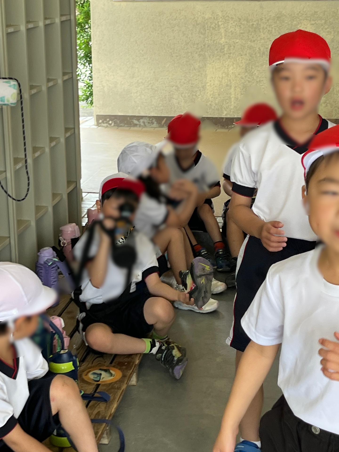 走り終わったら、一服です