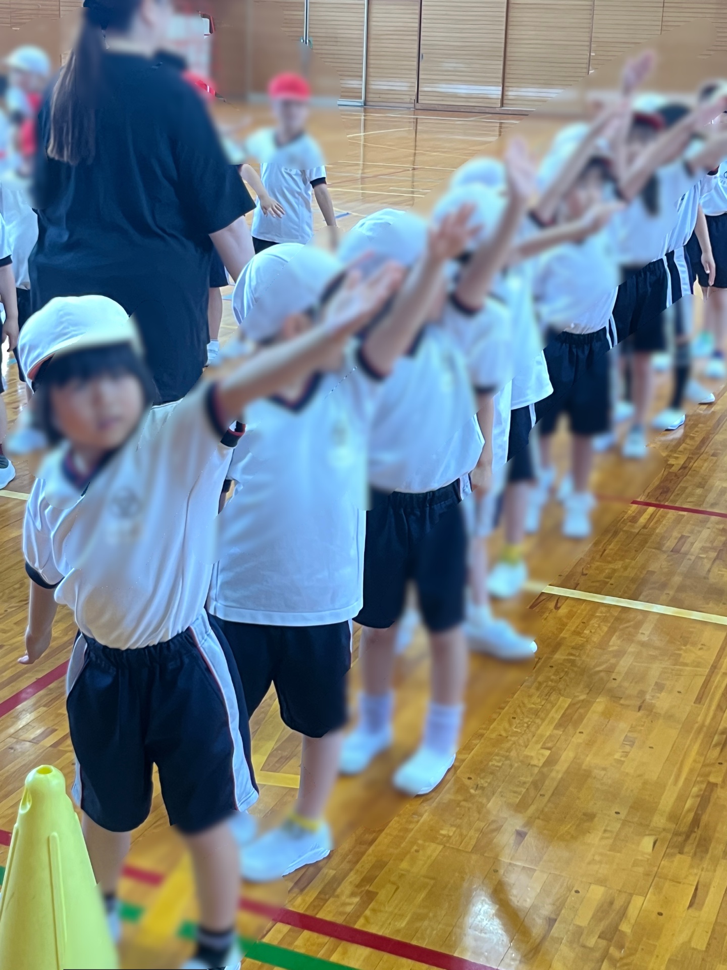 お休み明けは、身体が重かったりするんですが、しっかりと隊形移動を学んでいましたよう