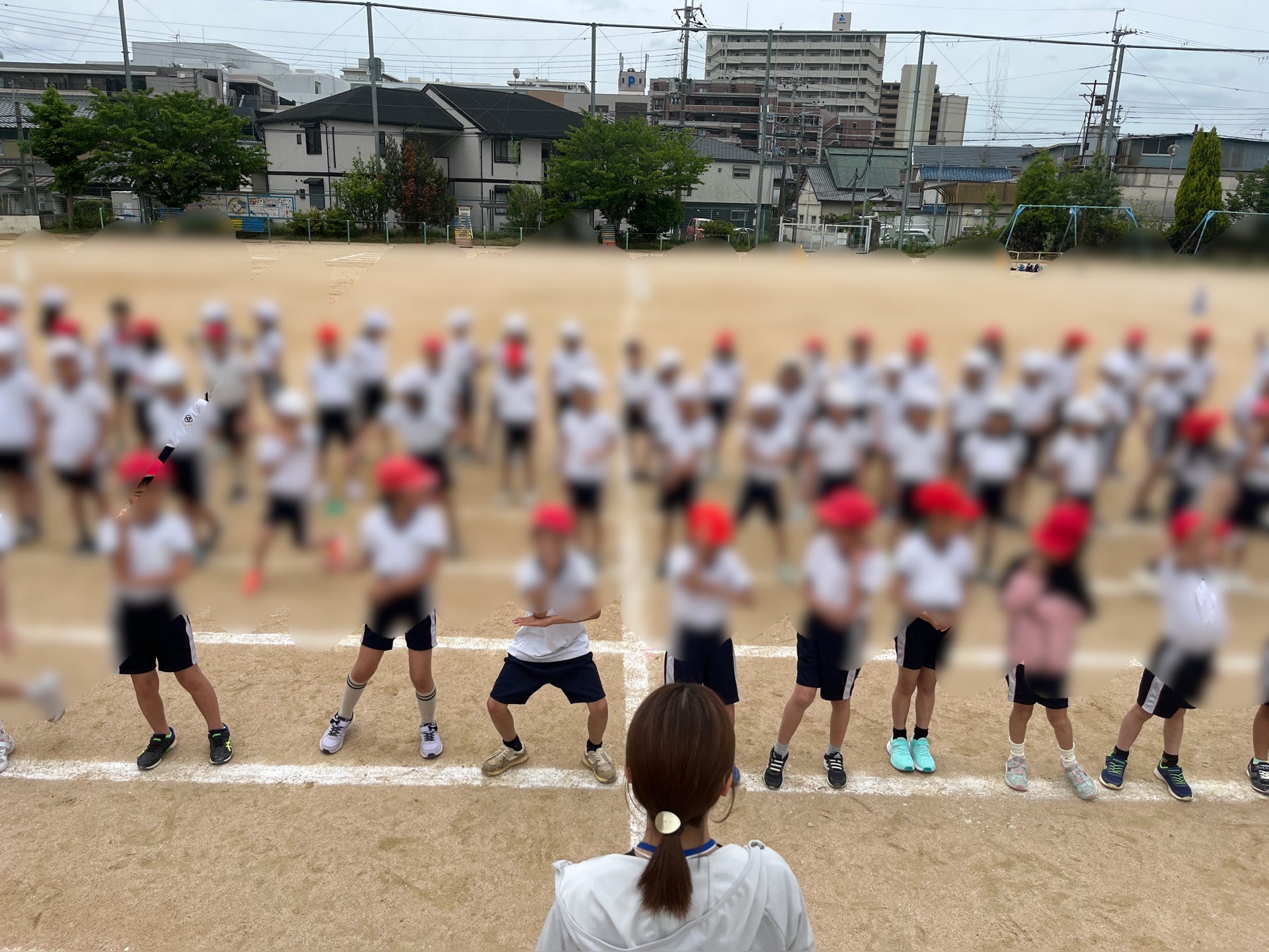 退場前のはい、ポーズ