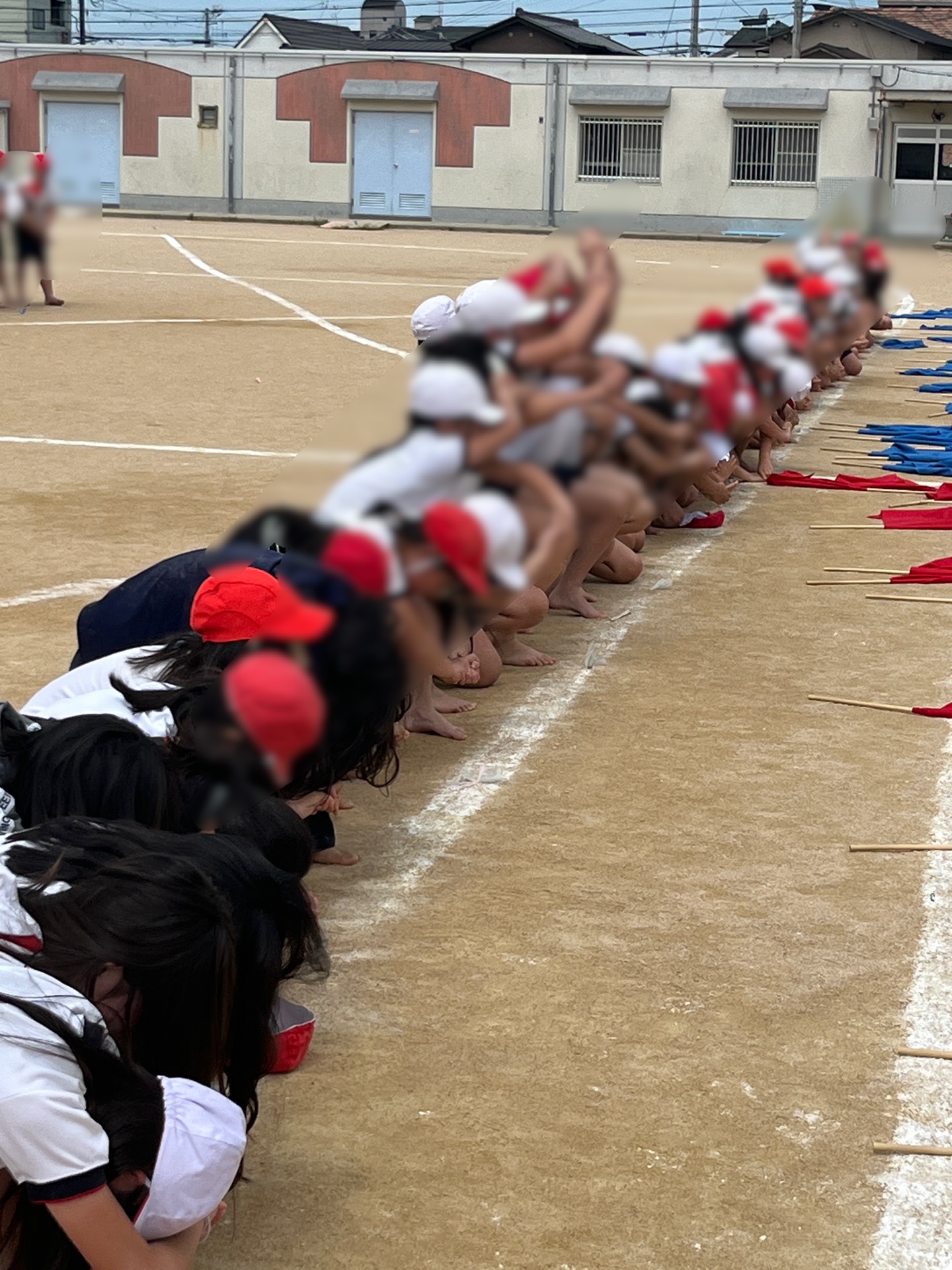 じゅんぐりで、波を起こします