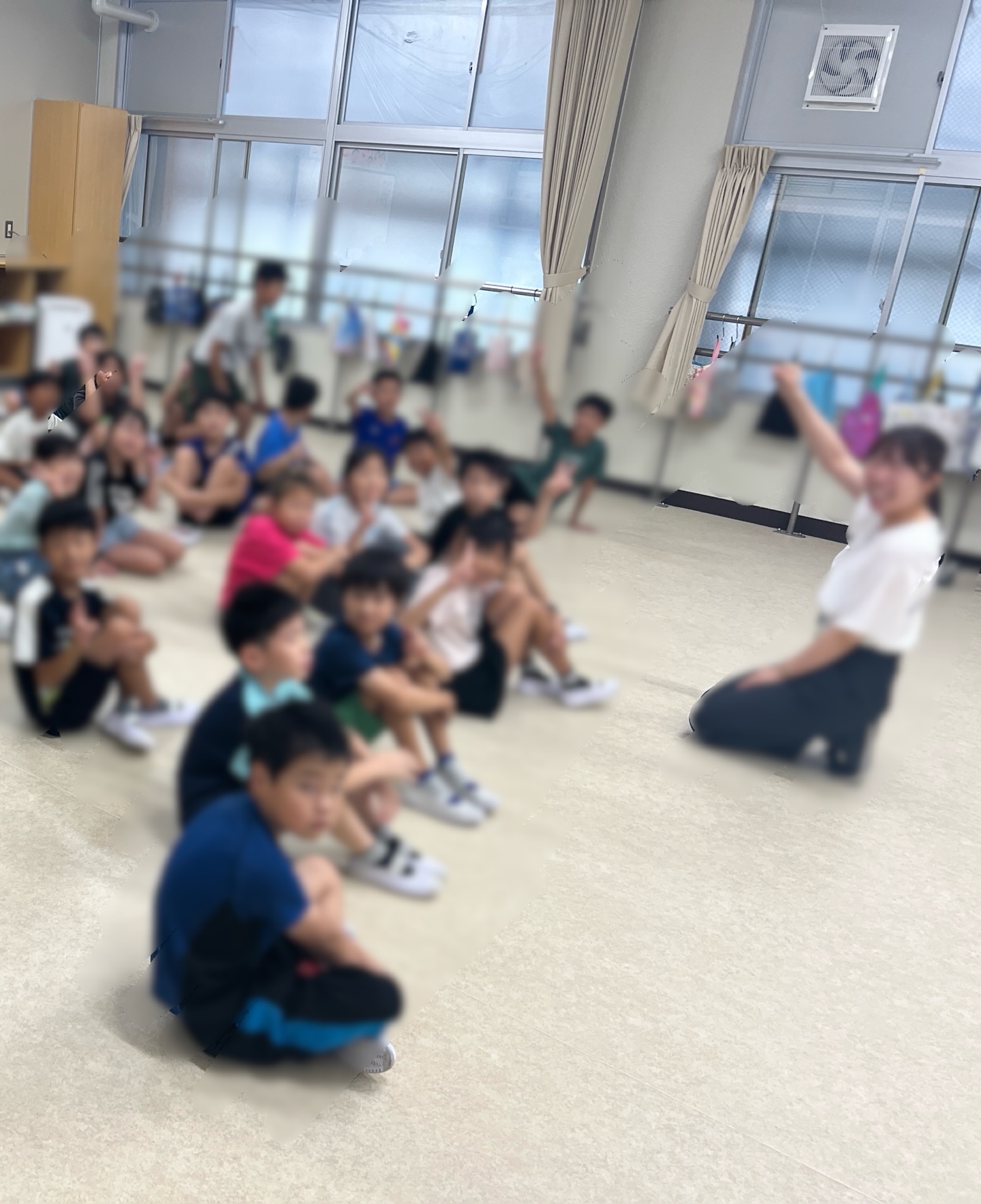 始業式前、登校後