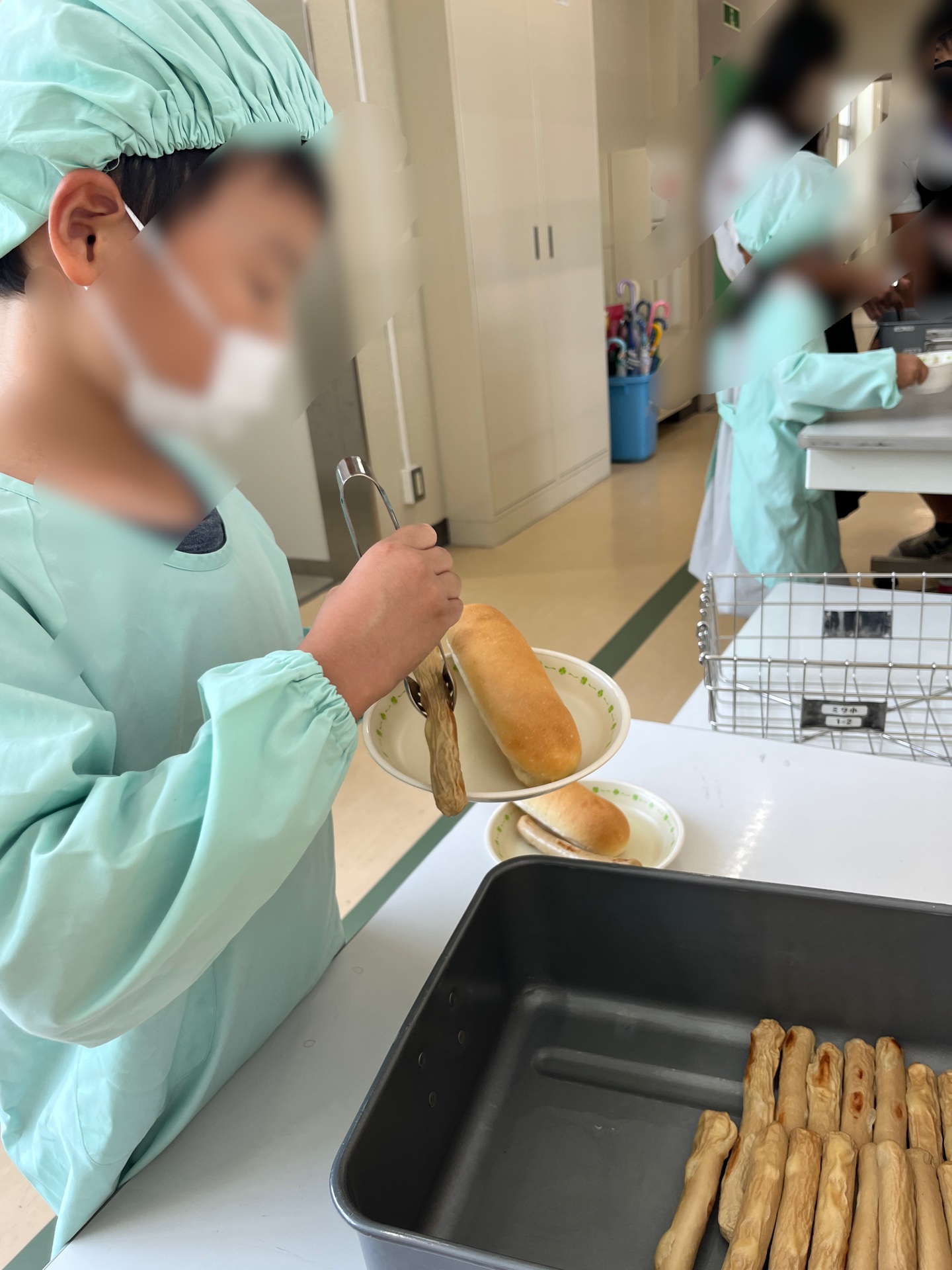 給食準備もすーいすい