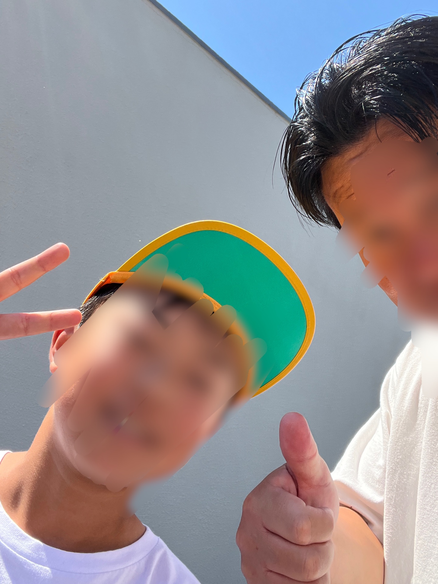 屋上に上がって、ほっと一息