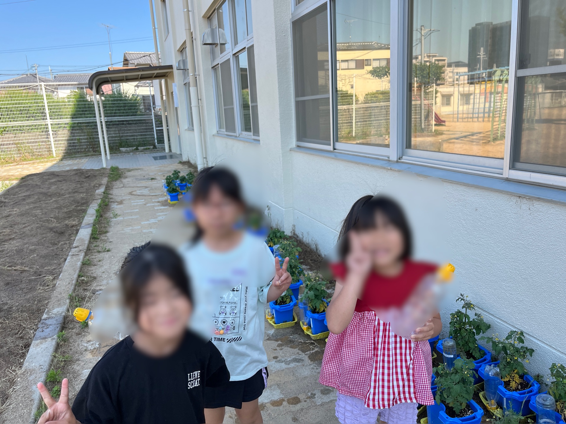 水やり終わりましたぁ