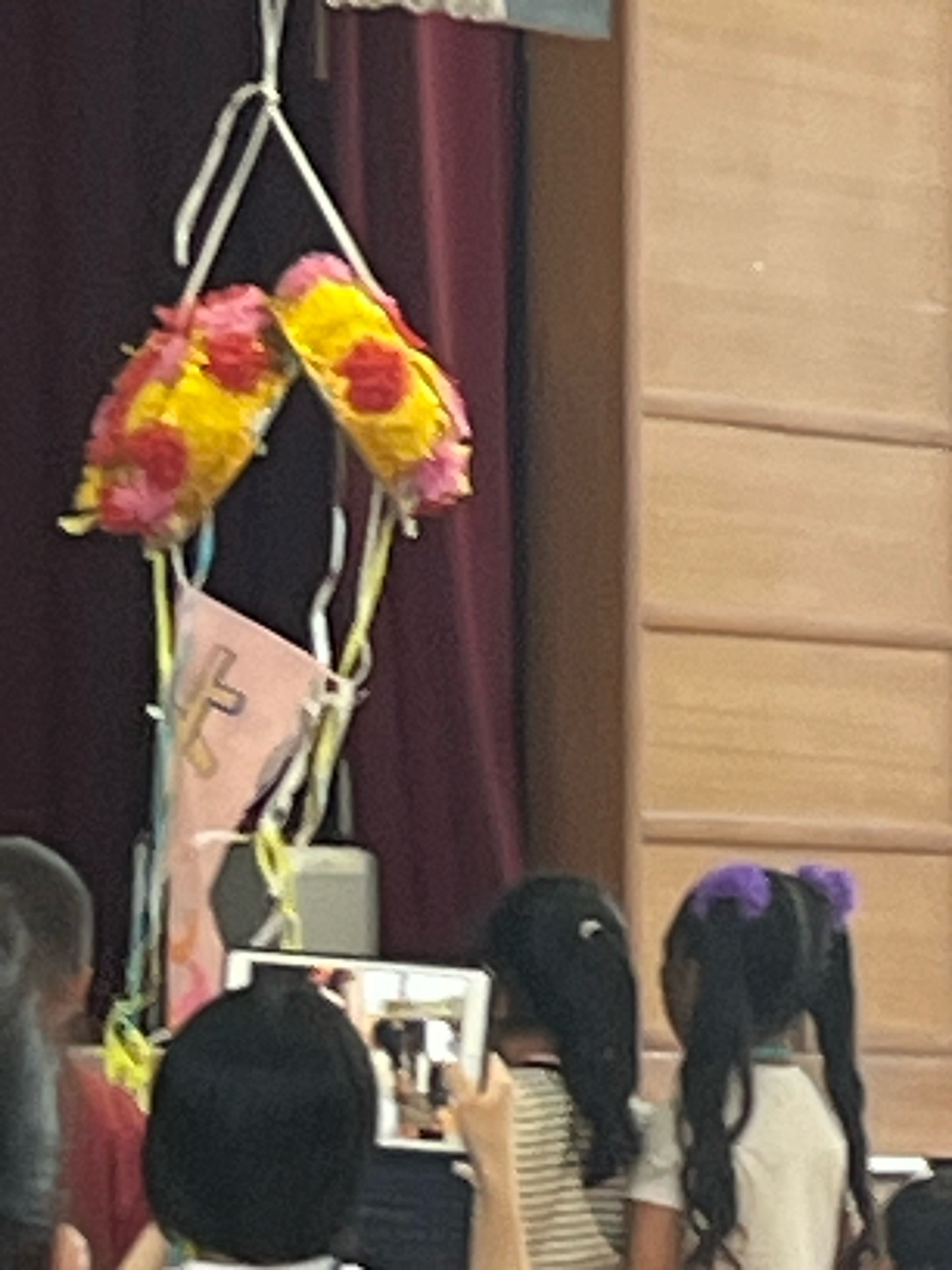 割れた瞬間です