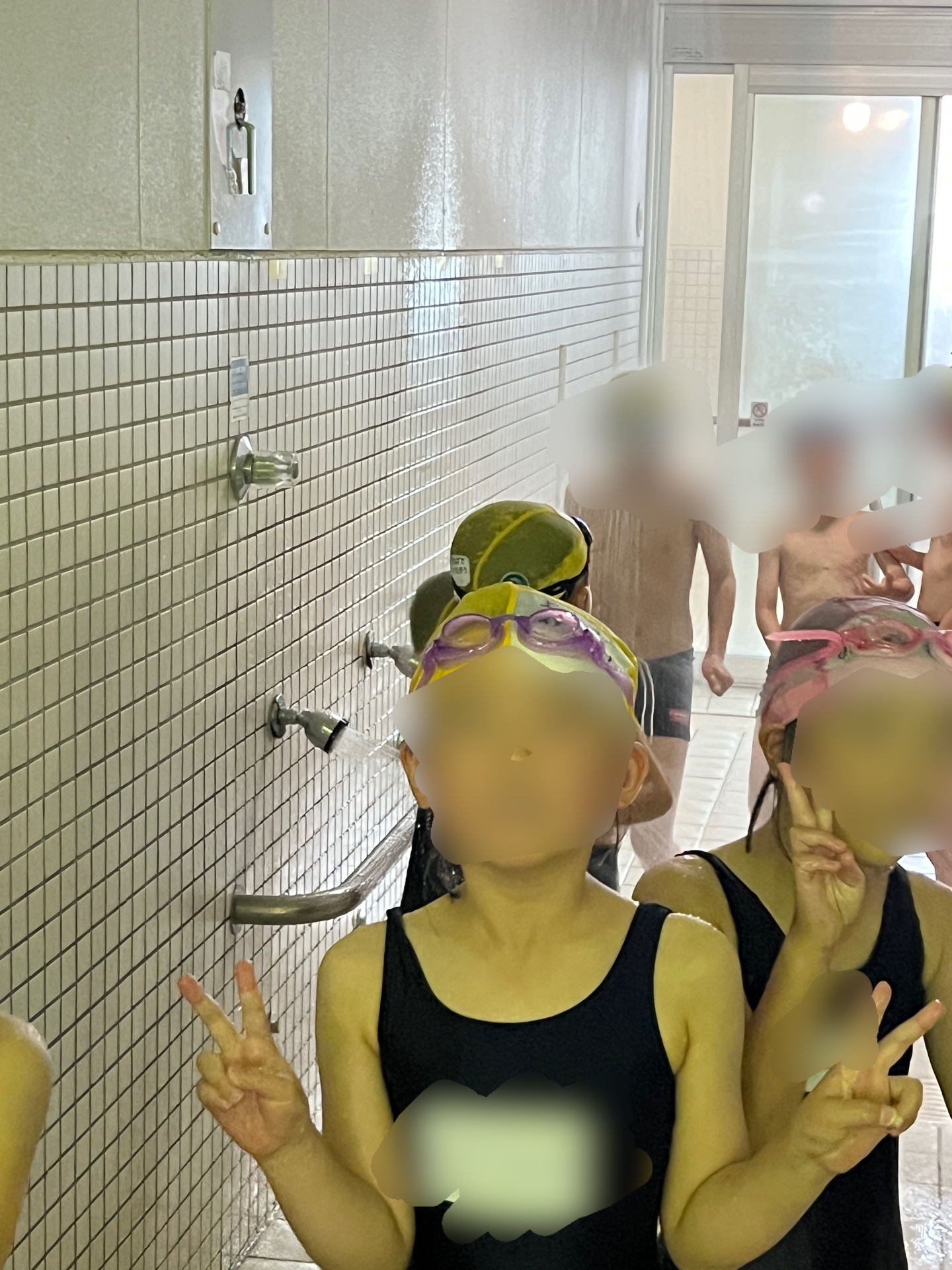 今からシャワーです