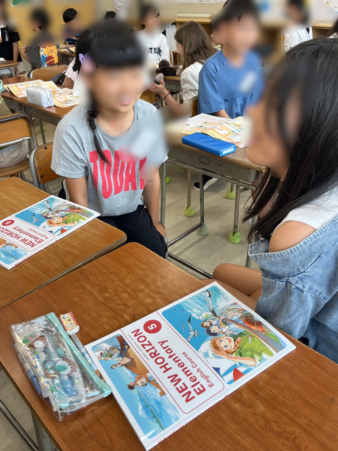 意気揚々と英語で会話