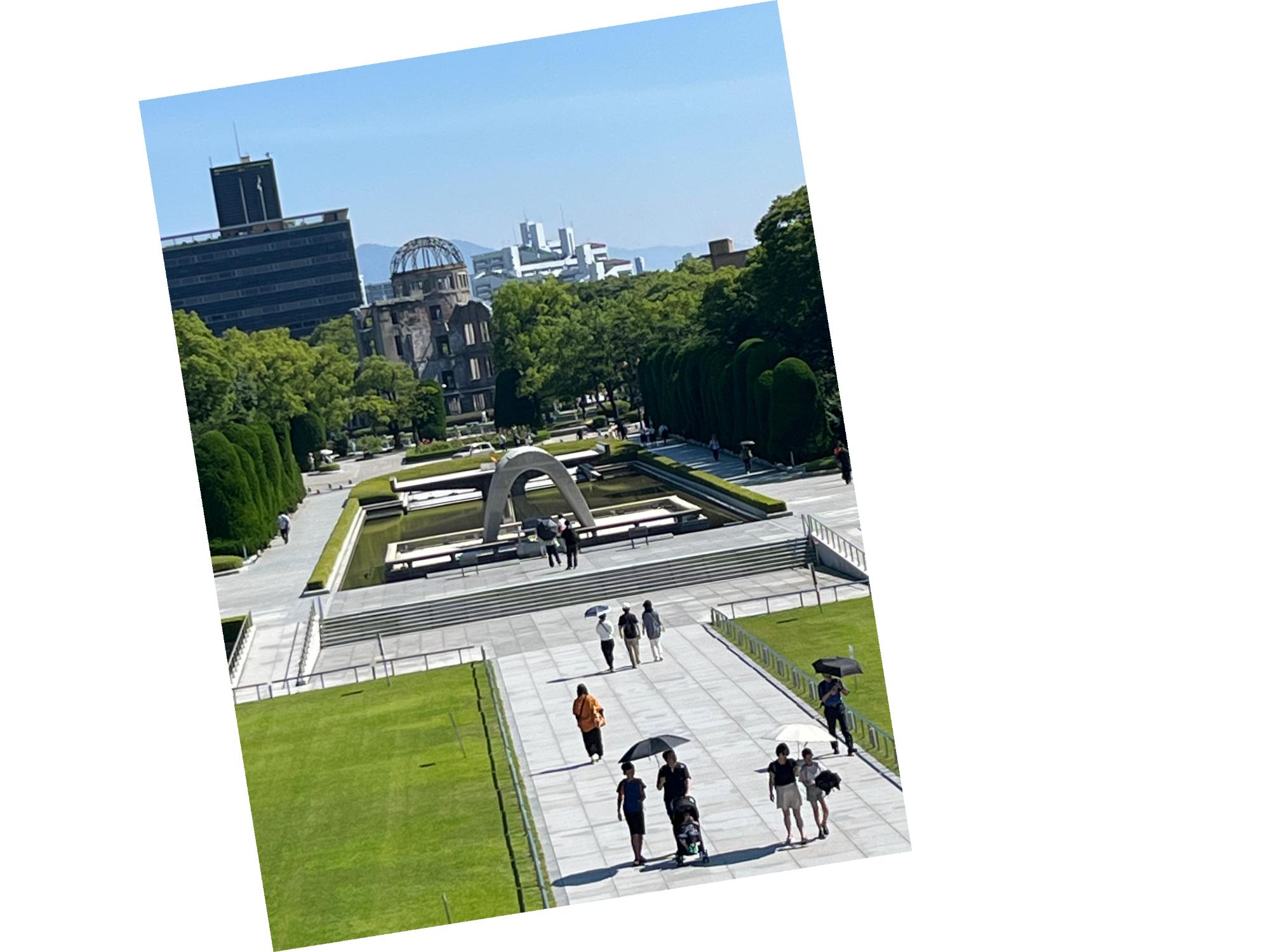 原爆ドームまでの道