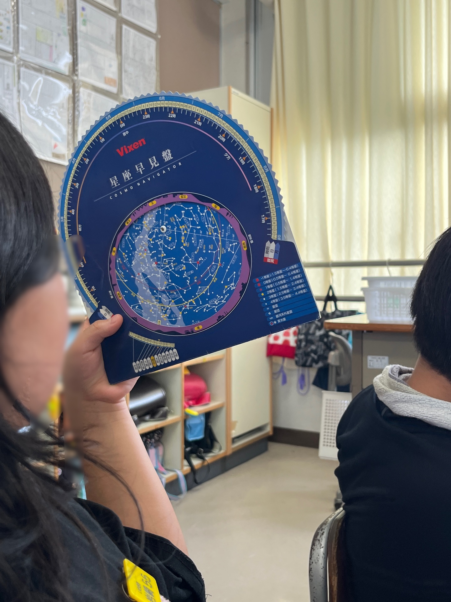 方角を合わせて、星の確認