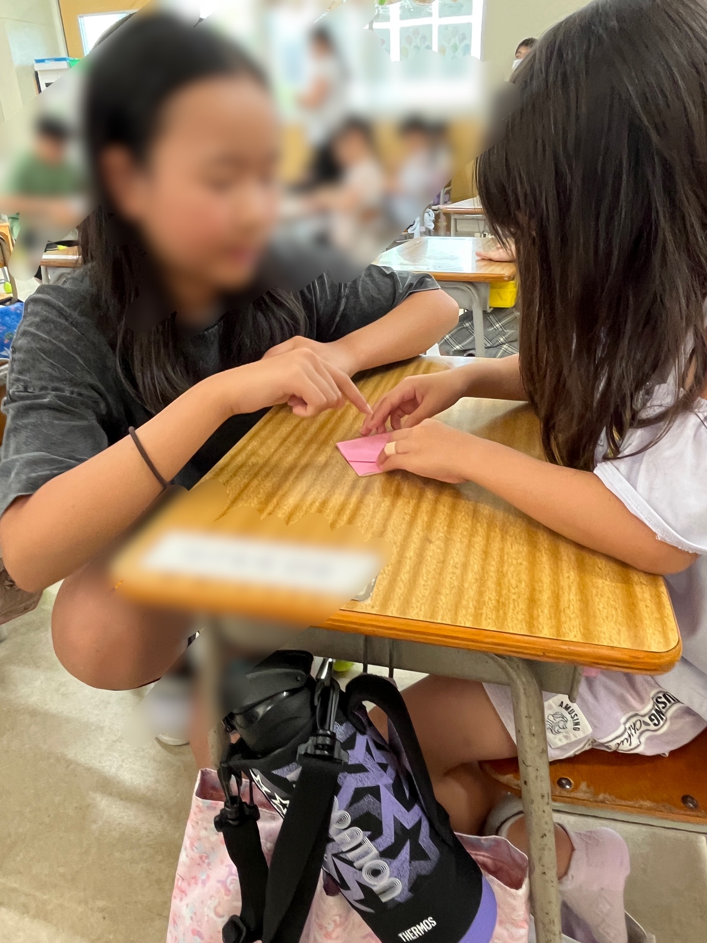 どんな折り鶴ができるかな