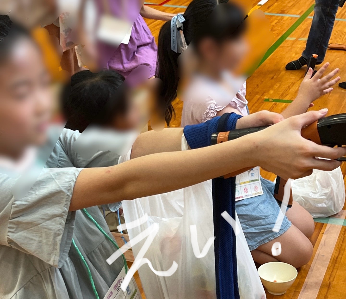 狙うときに、声が出ます