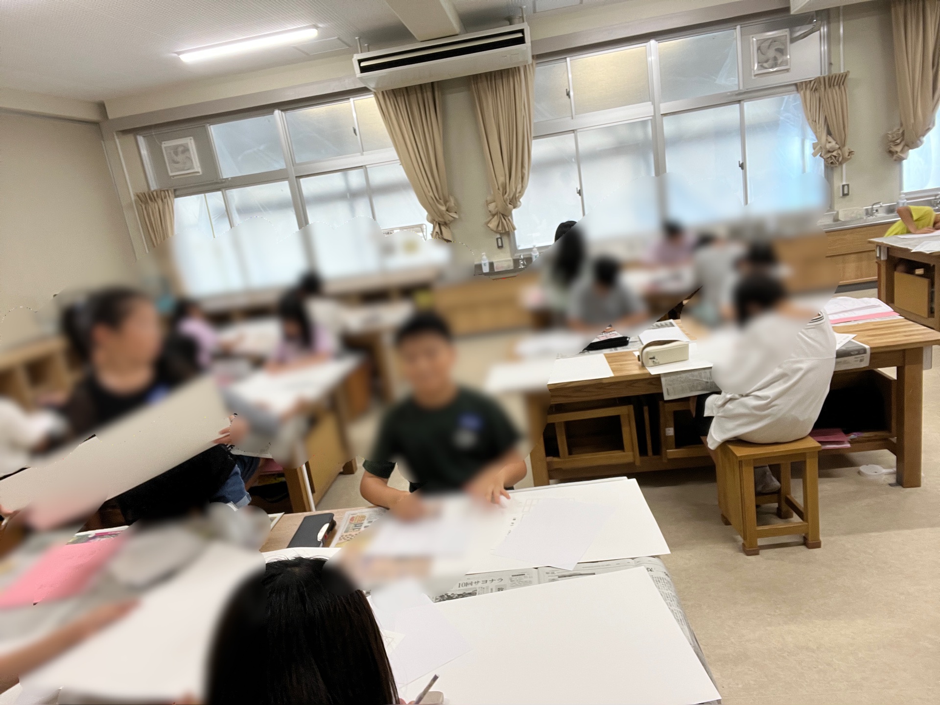 図工室も新しいんです