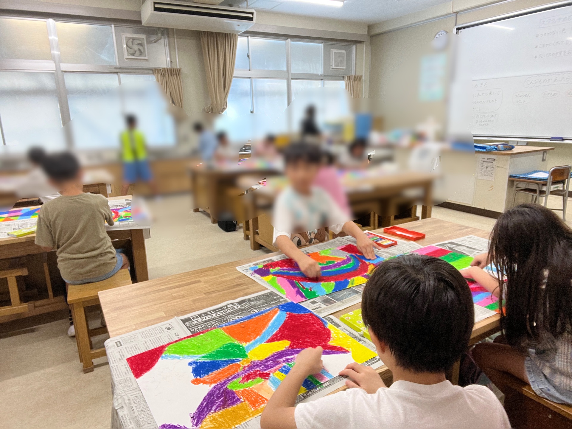 新しい教室、勉強がはかどります