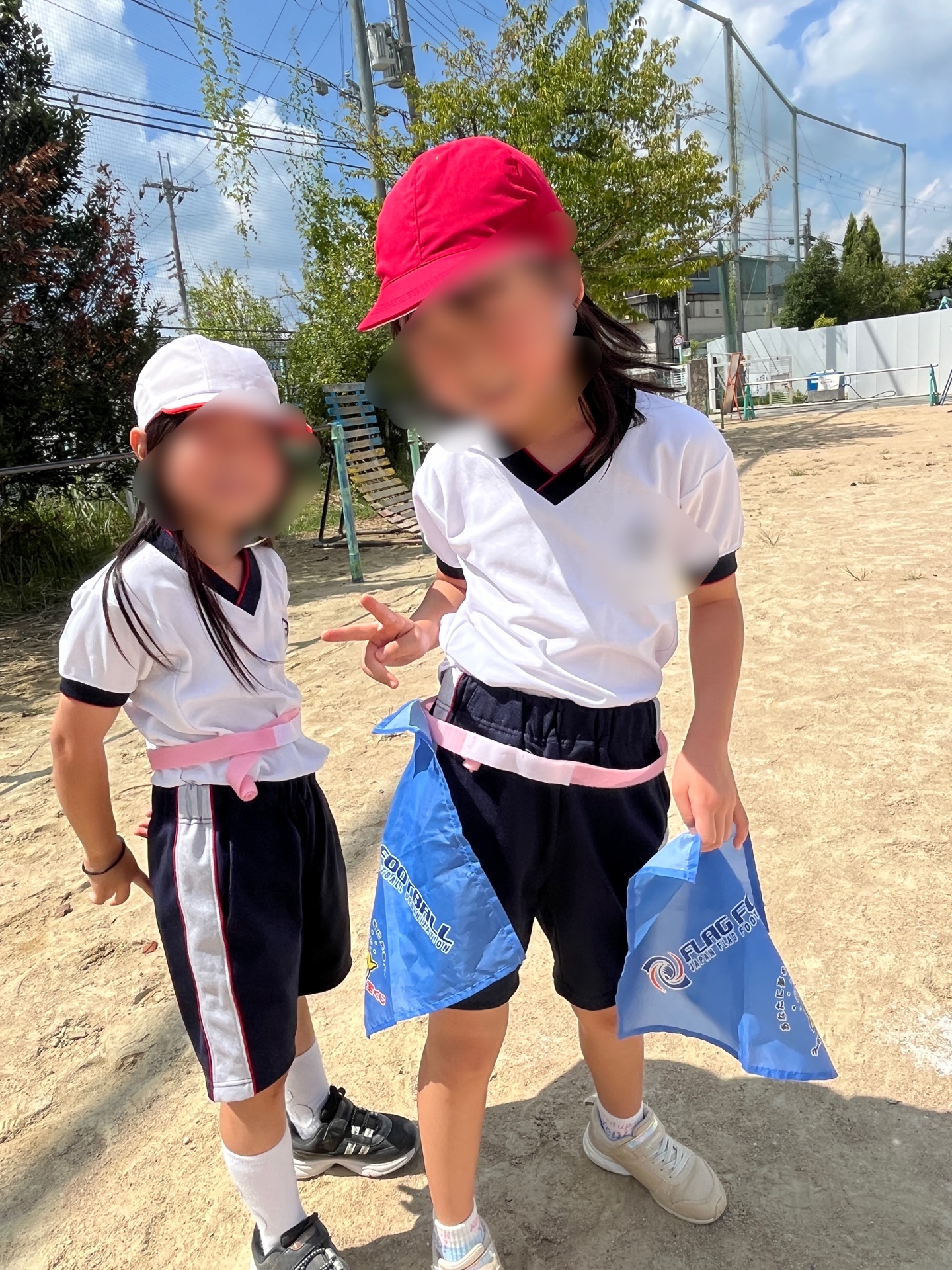 しっぽとりを終えて、きらり