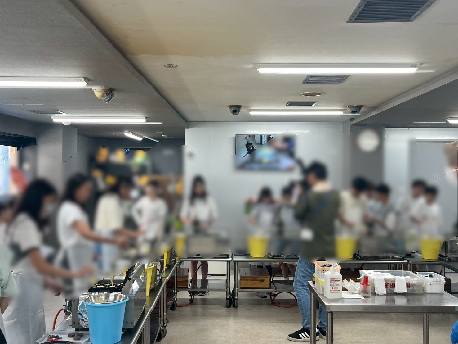 まんじゅうづくりの部屋はこんな感じ