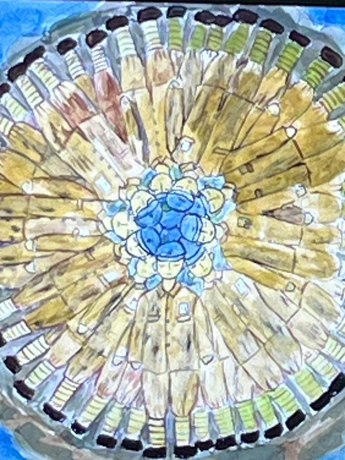 語り部さんの河野さんが描いた絵