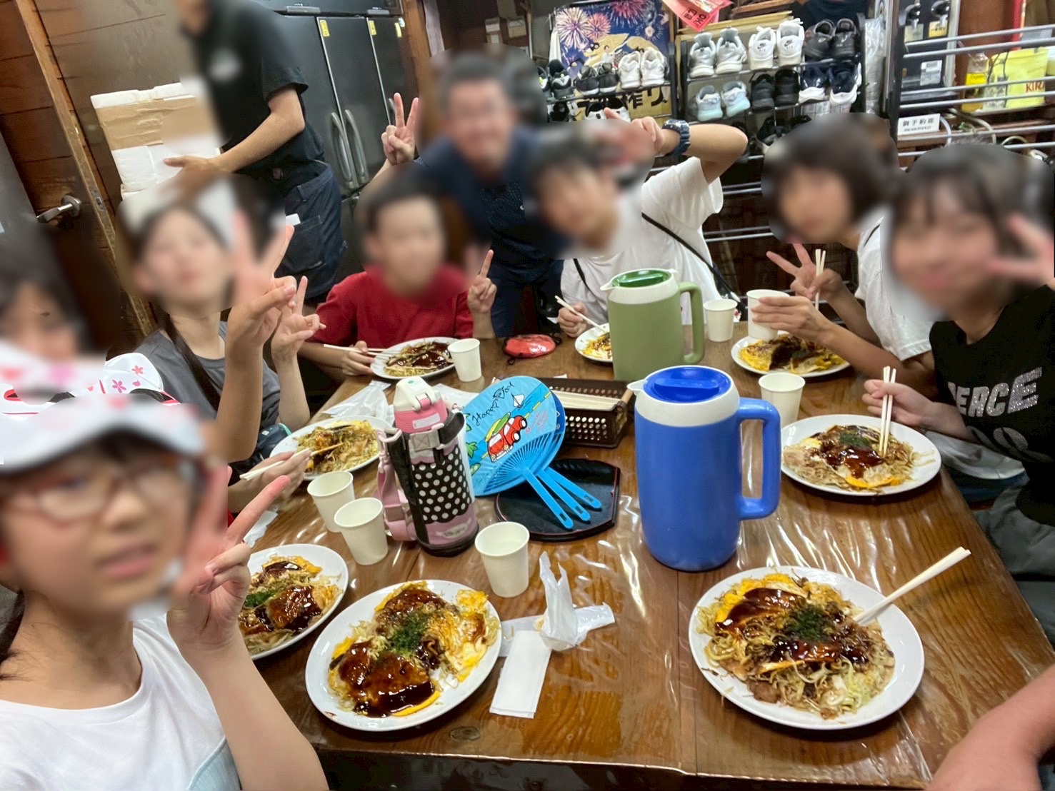 お昼ご飯は、廣島焼