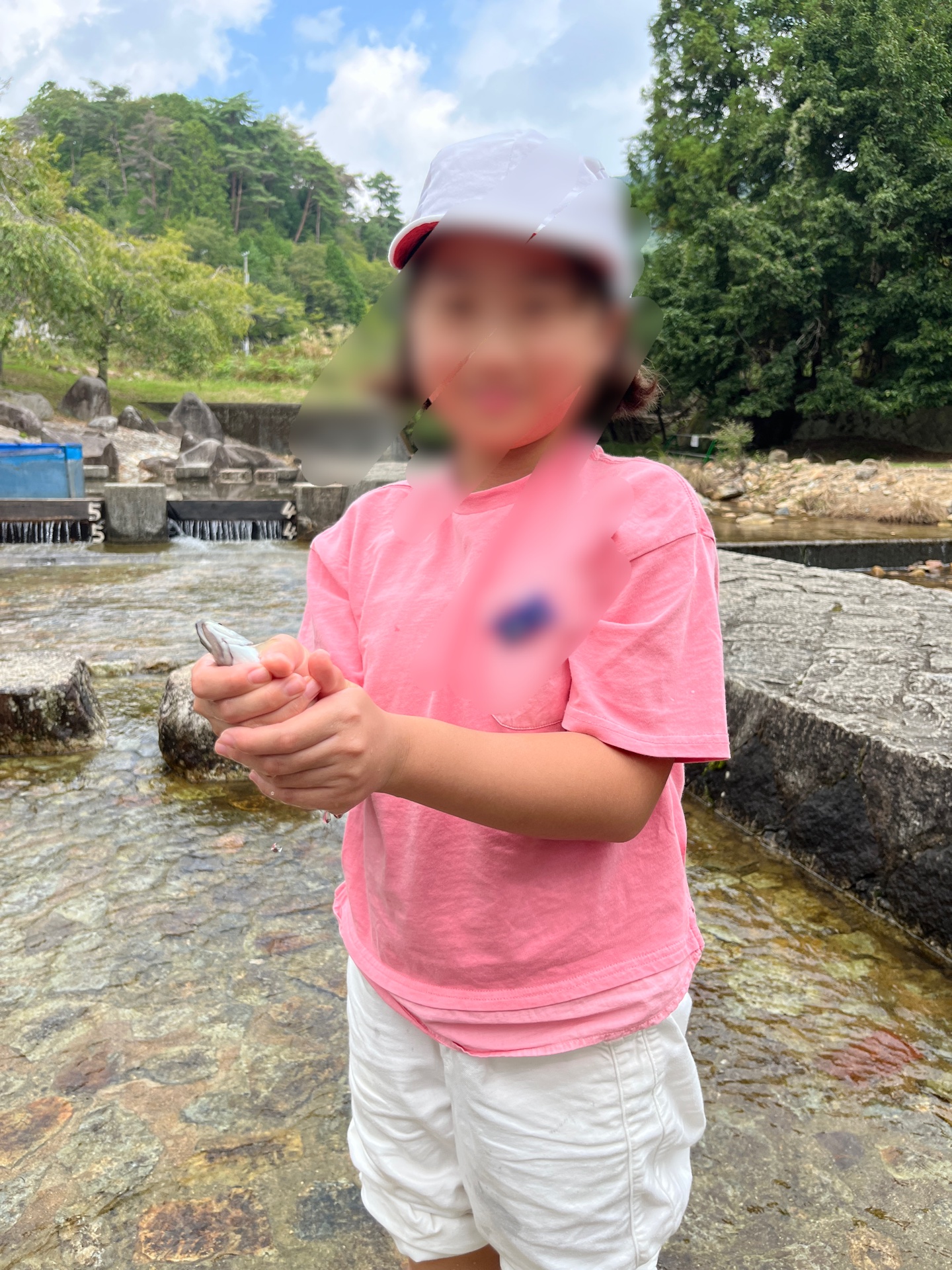 やったよ、つかまえたよ