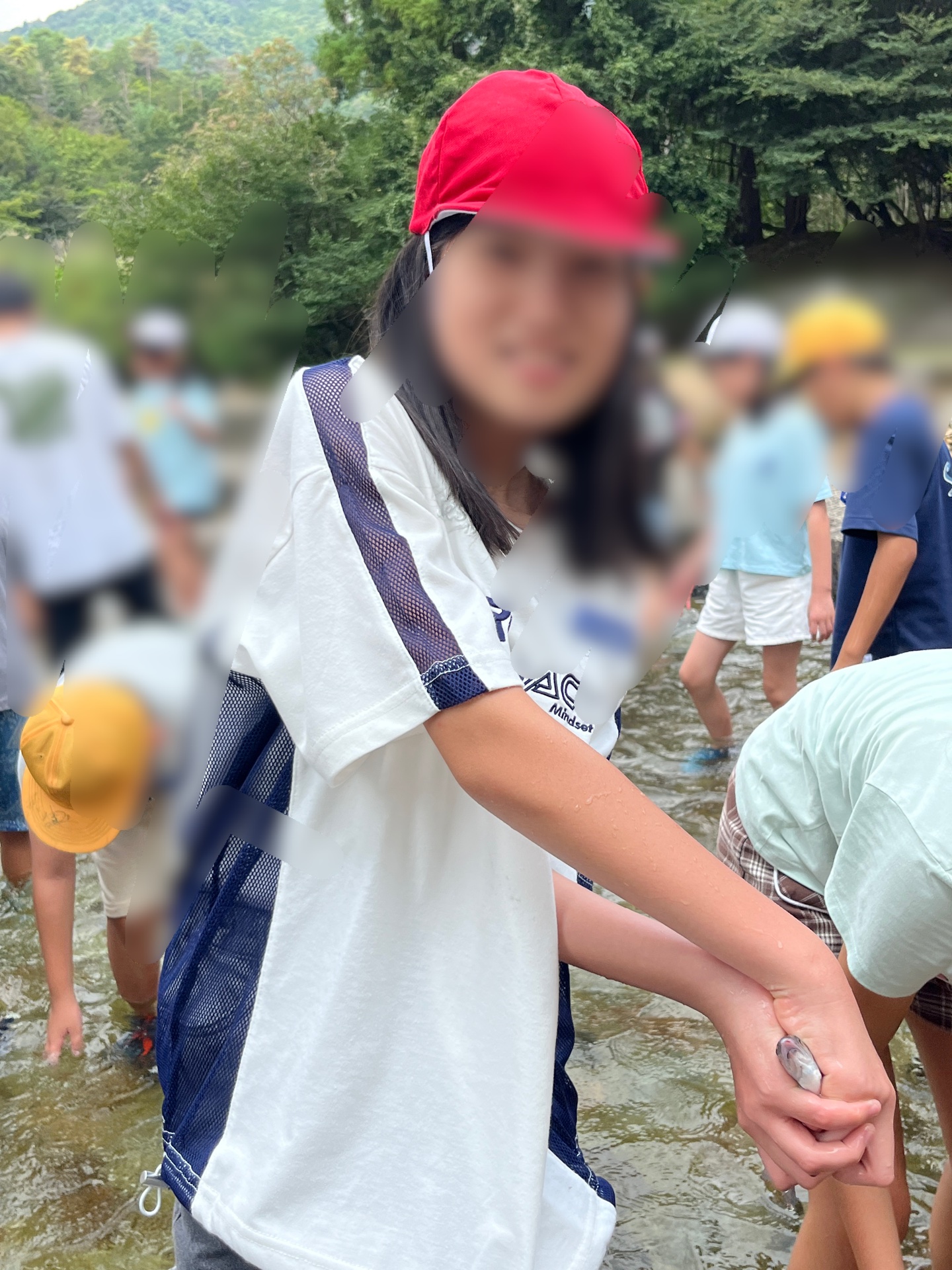 捕まえて、このあと、いただくんです