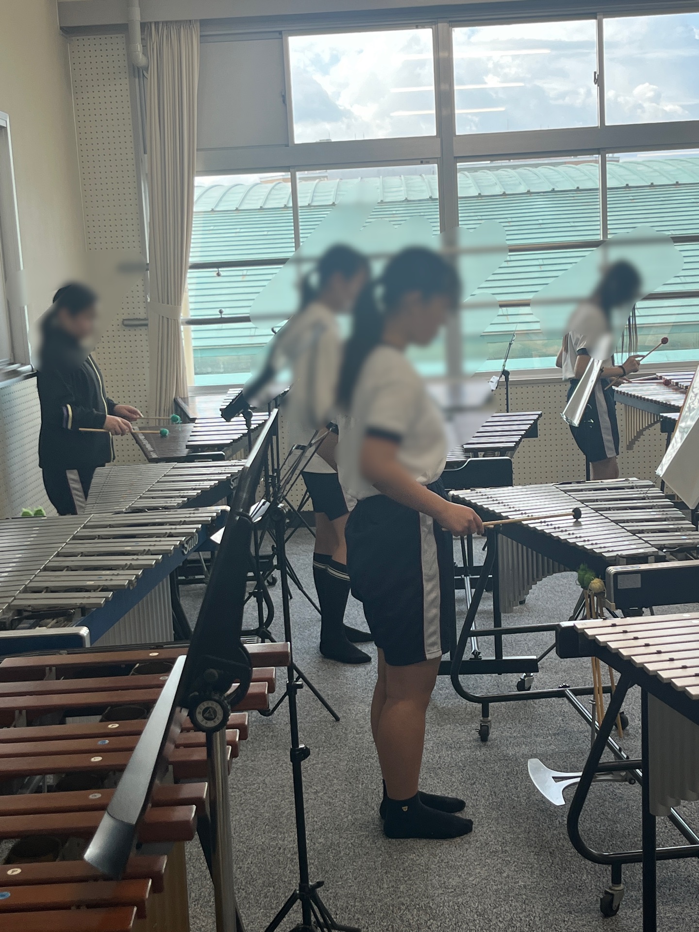 木琴鉄琴も、頑張ってる