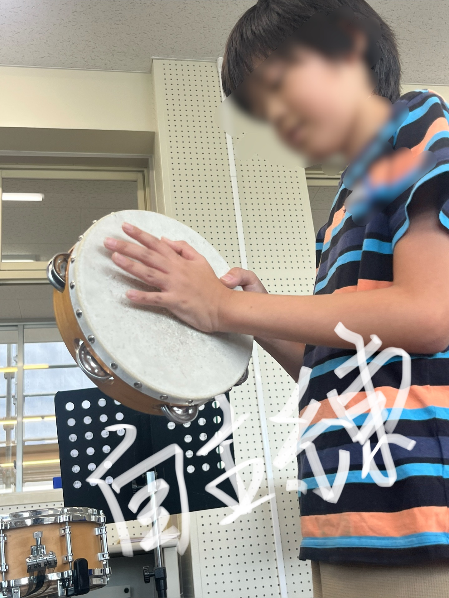 タンバリンは、私も好きなんですよ、だから、いっしょに練習