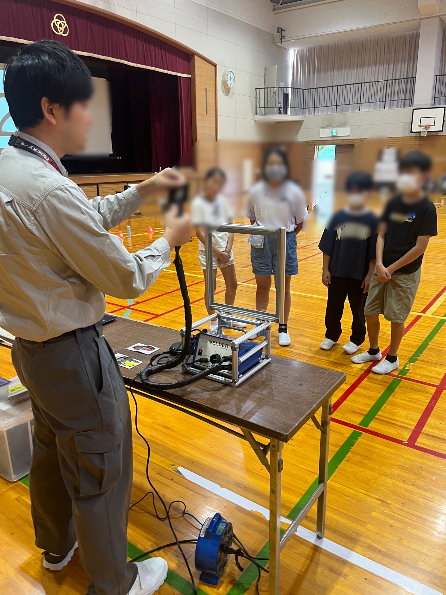 溶接にもチャレンジ