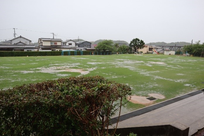 三田市に大雨警報が発表され臨時休校
